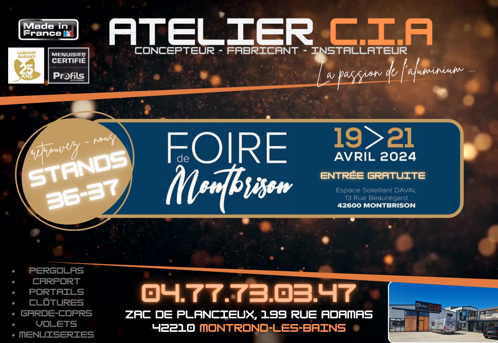 ATELIER CIA à la foire de MONTBRISON