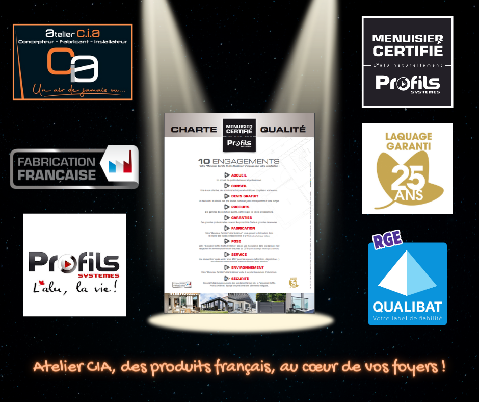 ATELIER CIA : Menuisier certifié PROFILS SYSTEMES