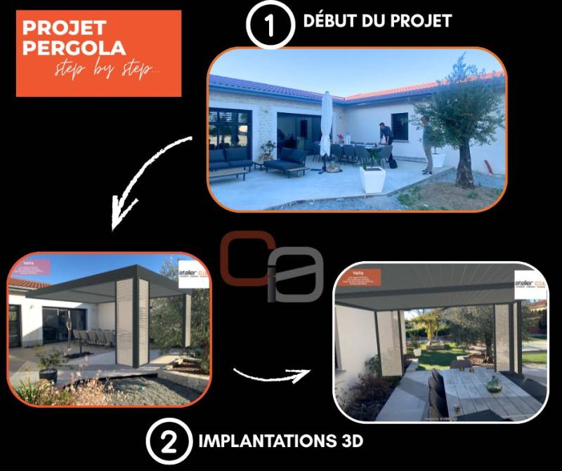 UN PROJET PERGOLA à CHAMPDIEU ... Step By Step !