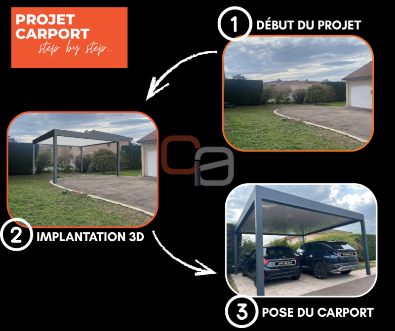 Un beau projet CARPORT à SAINT GALMIER dans la LOIRE